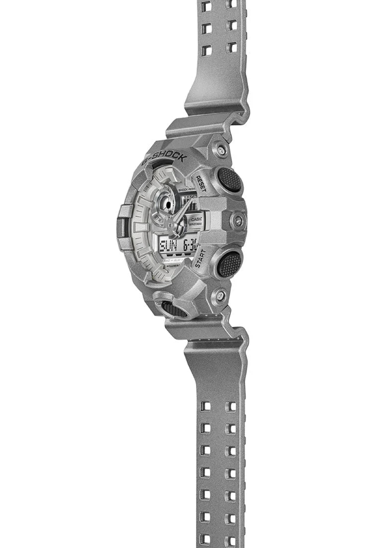 Casio G-SHOCK GA-700FF-8A Full Metal-Inspired Silver Series – Shock-Resistant Analog-Digital Watch