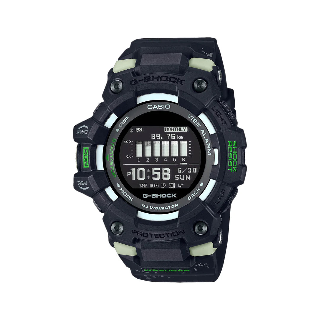 Casio G-SHOCK GBD-100LM-1DR Bluetooth Sports Watch with Step Tracker & 200M Water Resistance