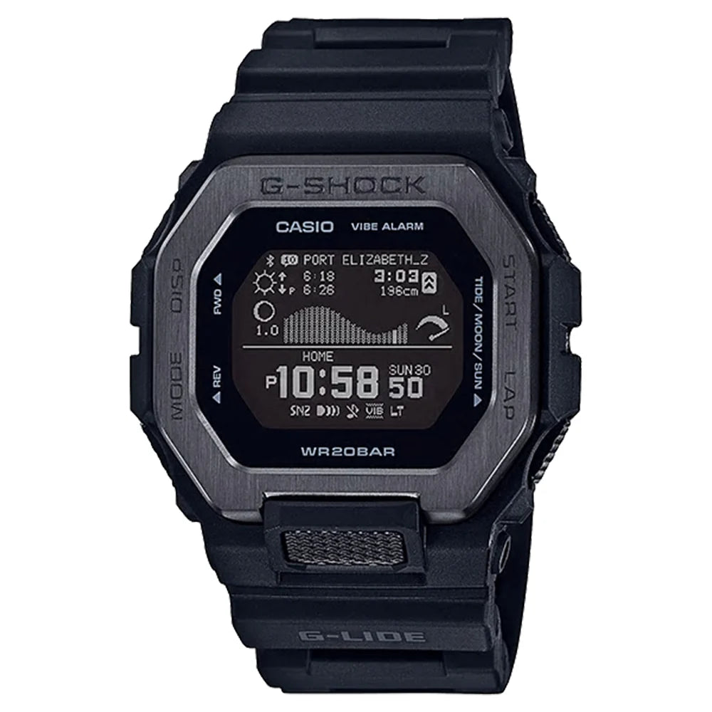 Casio G-SHOCK GBX-100NS-1DR Men’s Digital Watch with Tide Graph & Moon Data (Black/Neon)