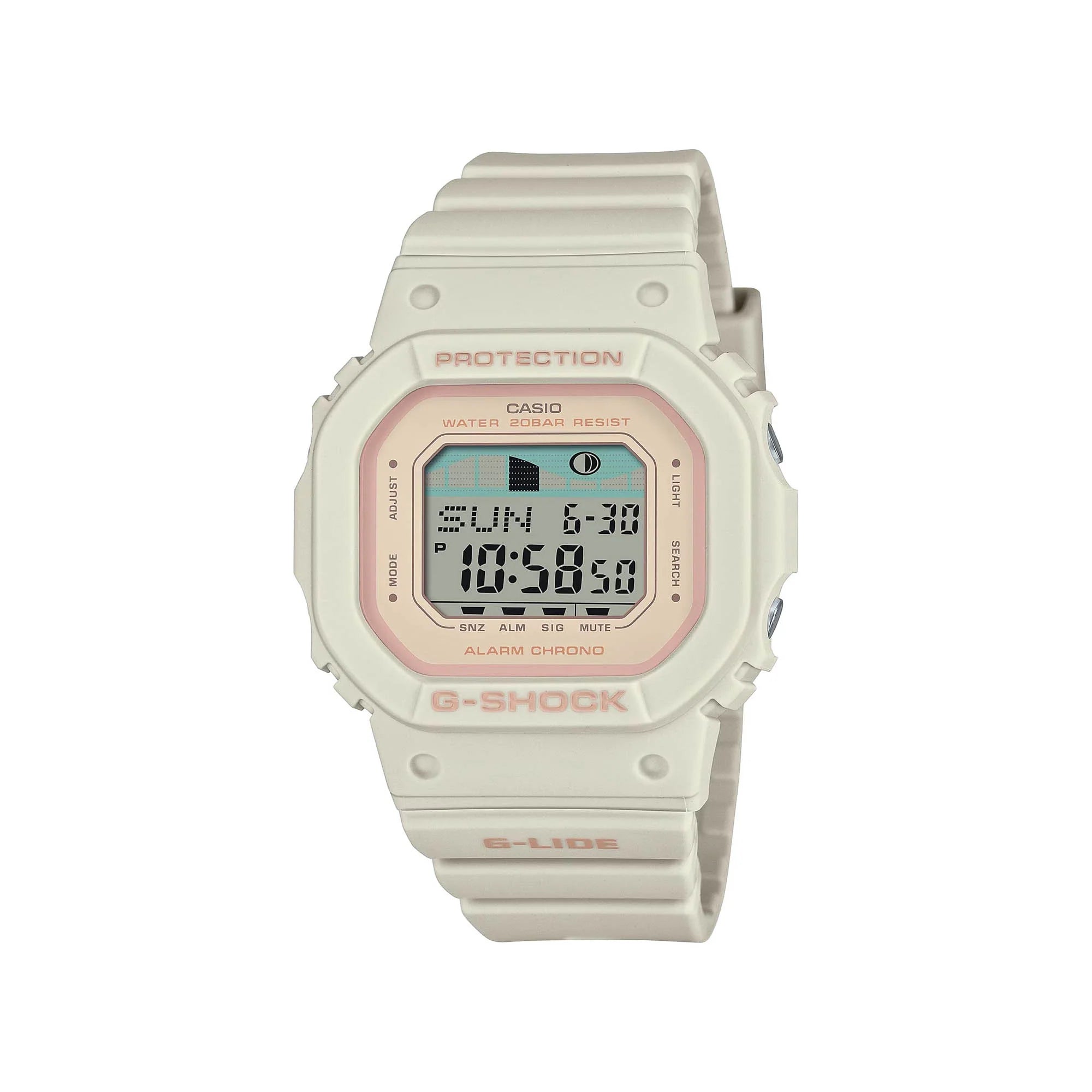 Casio G-SHOCK GLX-S5600-7DR G-LIDE Digital Watch – White Resin