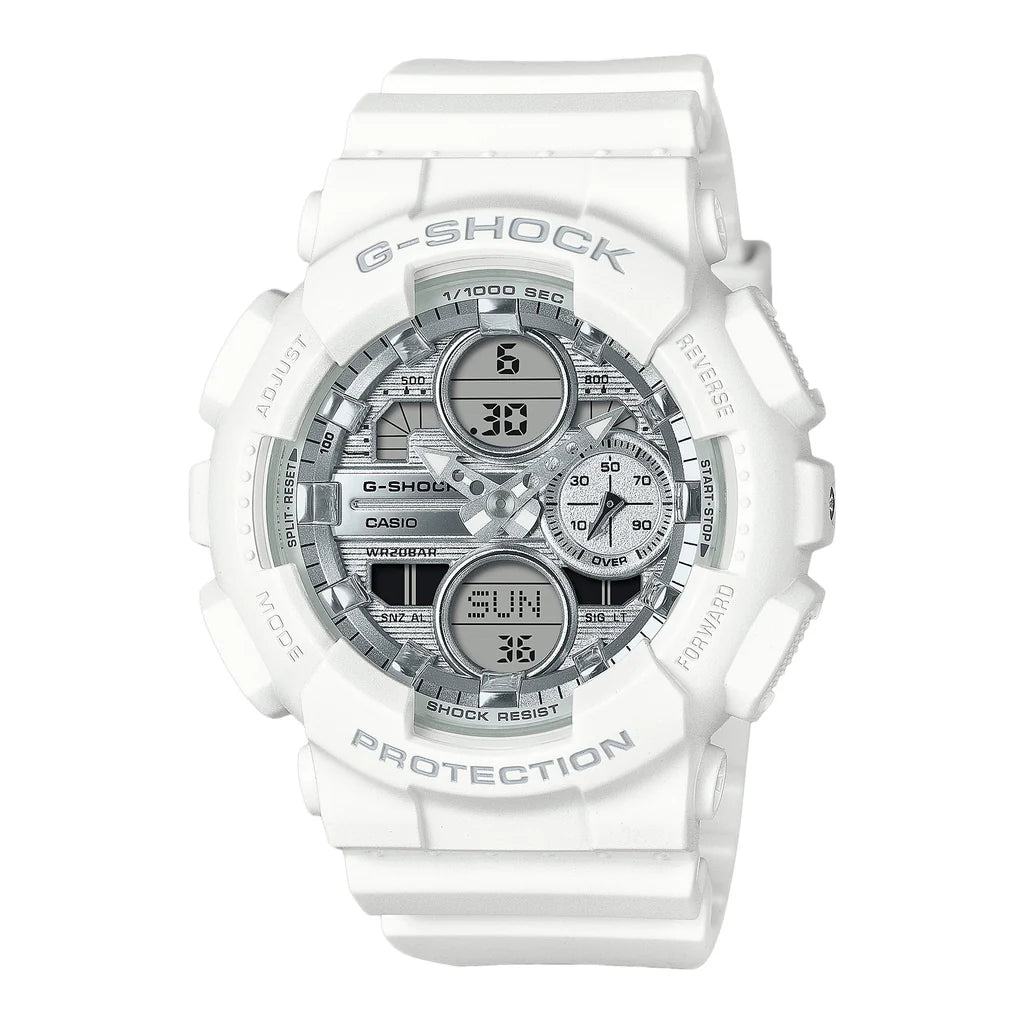 Casio G-SHOCK GMA-S140VA-7ADR | Sleek White & Grey Digital Watch
