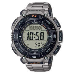 Casio Pro Trek PRG-340T-7DR – Triple Sensor, Tough Solar, Titanium Band Outdoor Watch