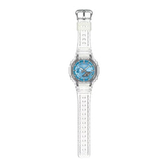 Casio G-SHOCK GA-2100BM-7A2DR – Carbon Core Guard Analog-Digital Watch (White & Blue Camouflage Edition)
