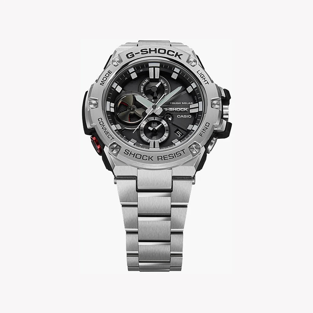 Casio G-SHOCK GST-B100D-1ADR | Men’s G-STEEL Bluetooth Solar Watch