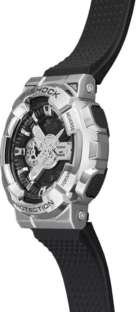 Casio G-SHOCK GM-110-1A Analog-Digital Watch – Black Resin & Metal Bezel