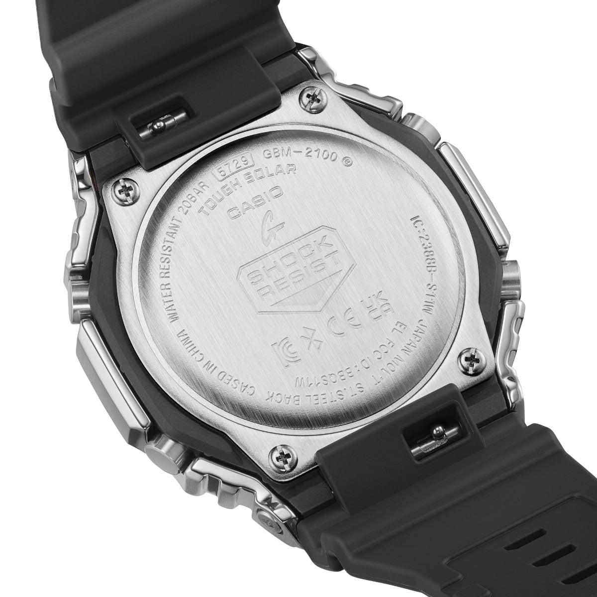 Casio G-SHOCK GBM-2100A-1A2DR Men’s Analog-Digital Watch with Bluetooth & Metal Bezel