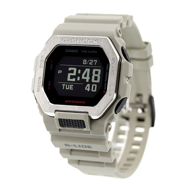 Casio G-SHOCK GBX-100-8DR Men’s Digital Watch with Tide Graph & Moon Data (Gray)