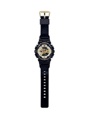 Casio G-SHOCK GMA-S110GB-1ADR | Sleek Black & Gold Digital Watch
