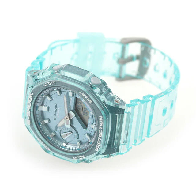 Casio G-SHOCK GMA-S2100SK-2ADR | Transparent Blue Digital-Analog Watch
