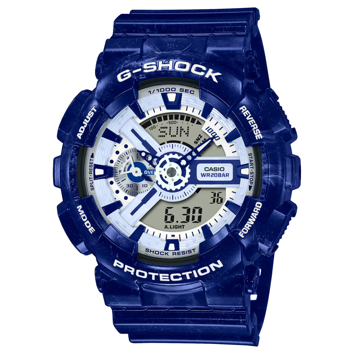 Casio G-Shock GA-110BWP-2ADR Men’s Analog-Digital Watch – Shock Resistant