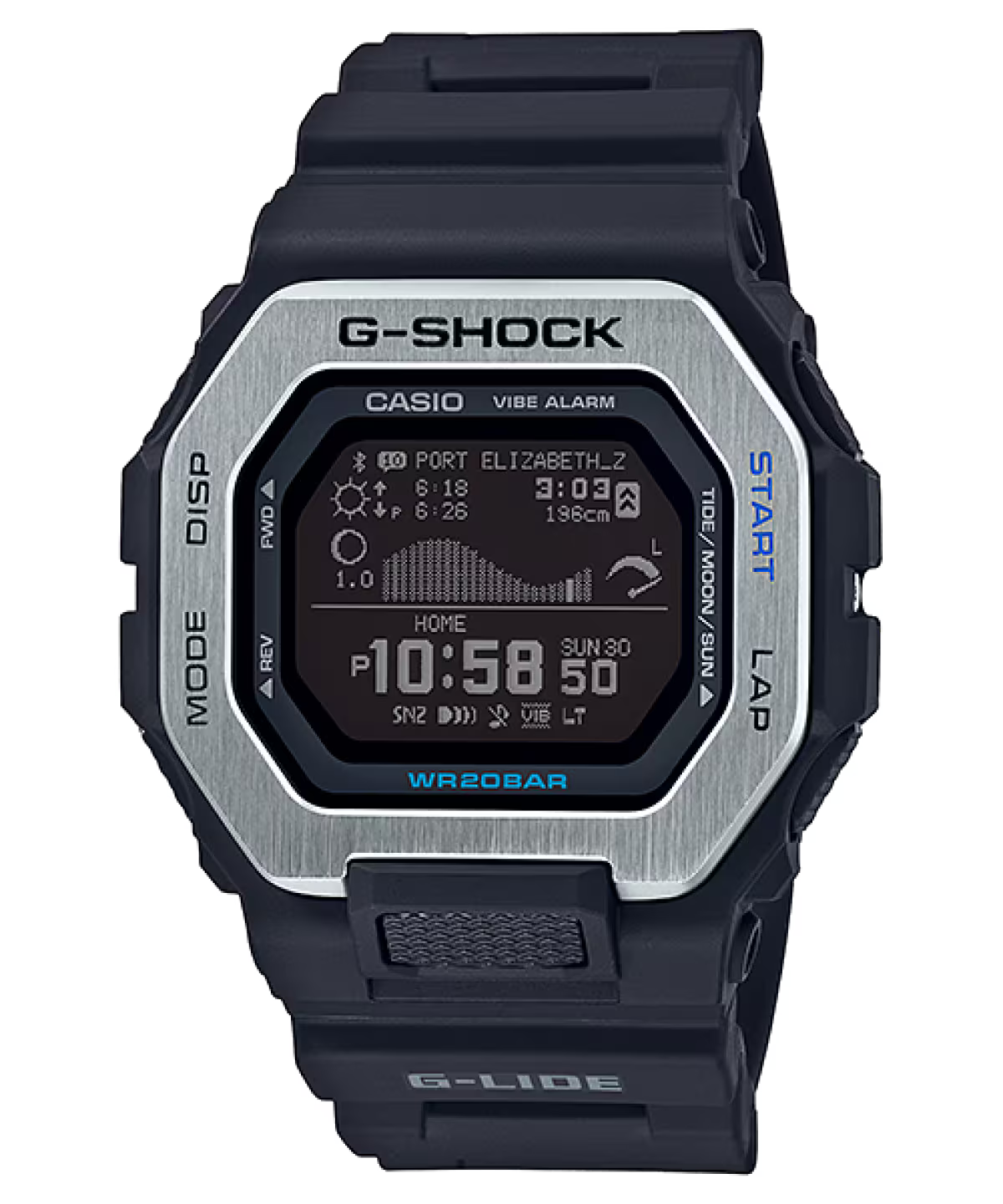 Casio G-SHOCK GBX-100-1D Men’s Digital Watch with Tide Graph & Moon Data