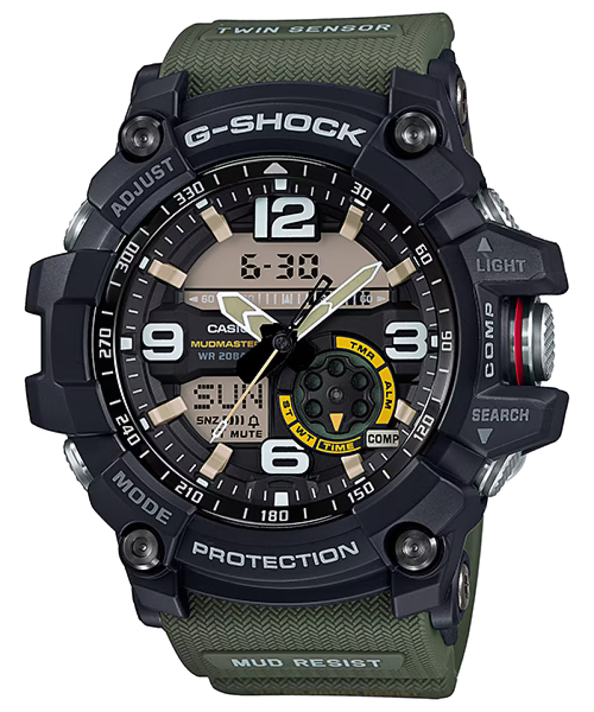 Casio G-SHOCK Mudmaster GG-1000-1A3 Analog-Digital Watch  Mud Resistant, Twin Sensor, 200M