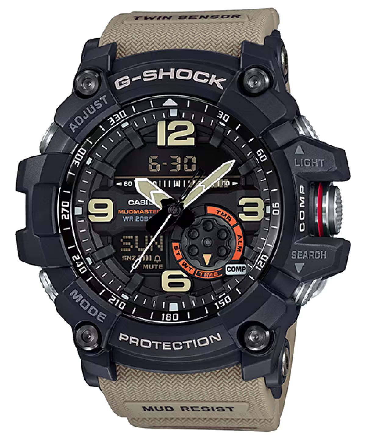 Casio G-SHOCK Mudmaster GG-1000-1A5 Analog-Digital Watch | Mud Resistant, Twin Sensor, 200M