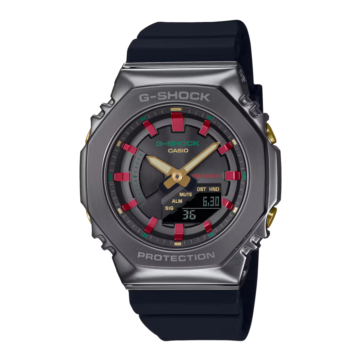 Casio G-SHOCK GM-S2100CH-1ADR Analog-Digital Women’s Watch – Black & Camouflage Edition