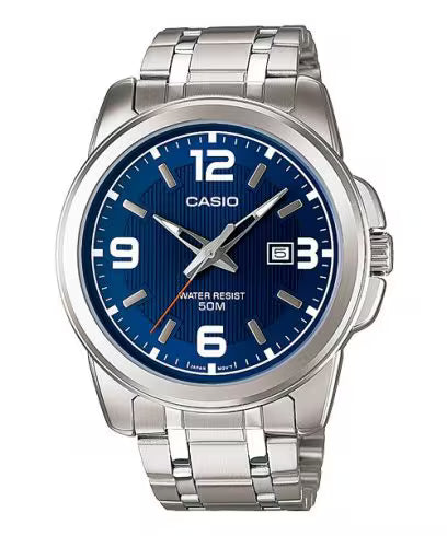 Casio Couple Watch Set MTP/LTP-1314D-2AVDF – Silver Stainless Steel, Blue Dial