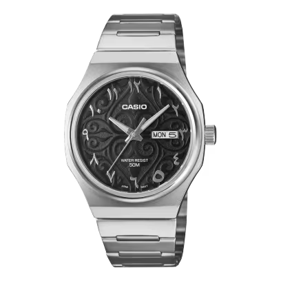 CASIO MTP-E735AR-1AVDF MEN'S ANALOG WATCH – BLACK ARABIC DIAL