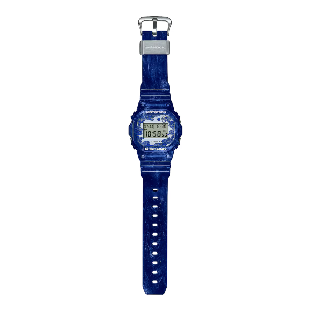 Casio G-Shock DW-5600BWP-2DR – Blue & White Polar Bear Protection Digital Watch