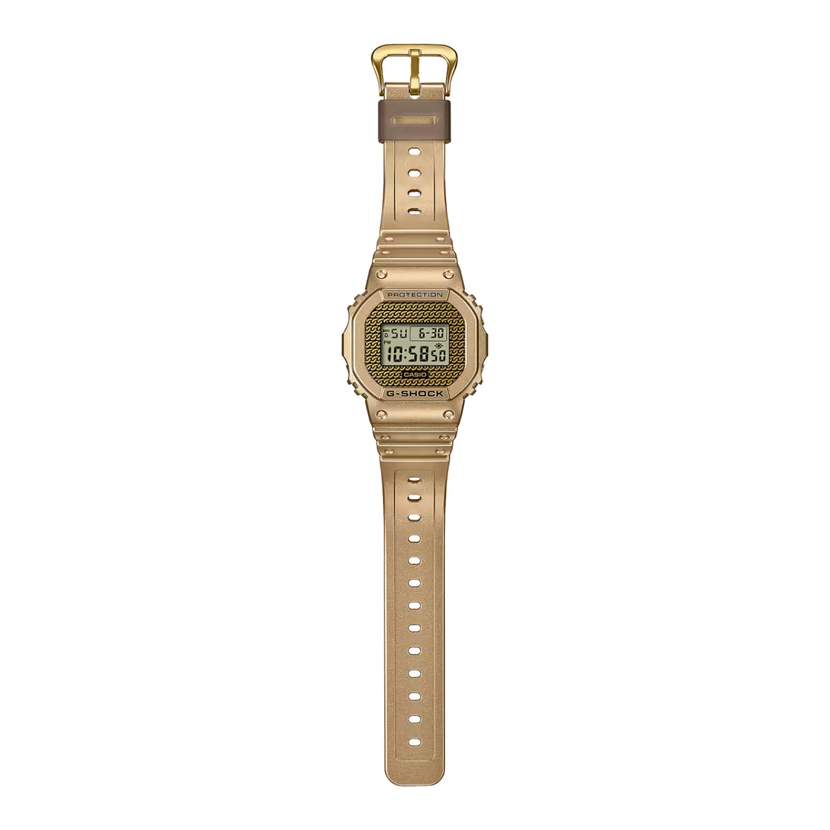 Casio G-SHOCK DWE-5600HG-1DR – “Half Gold” Modular Digital Watch