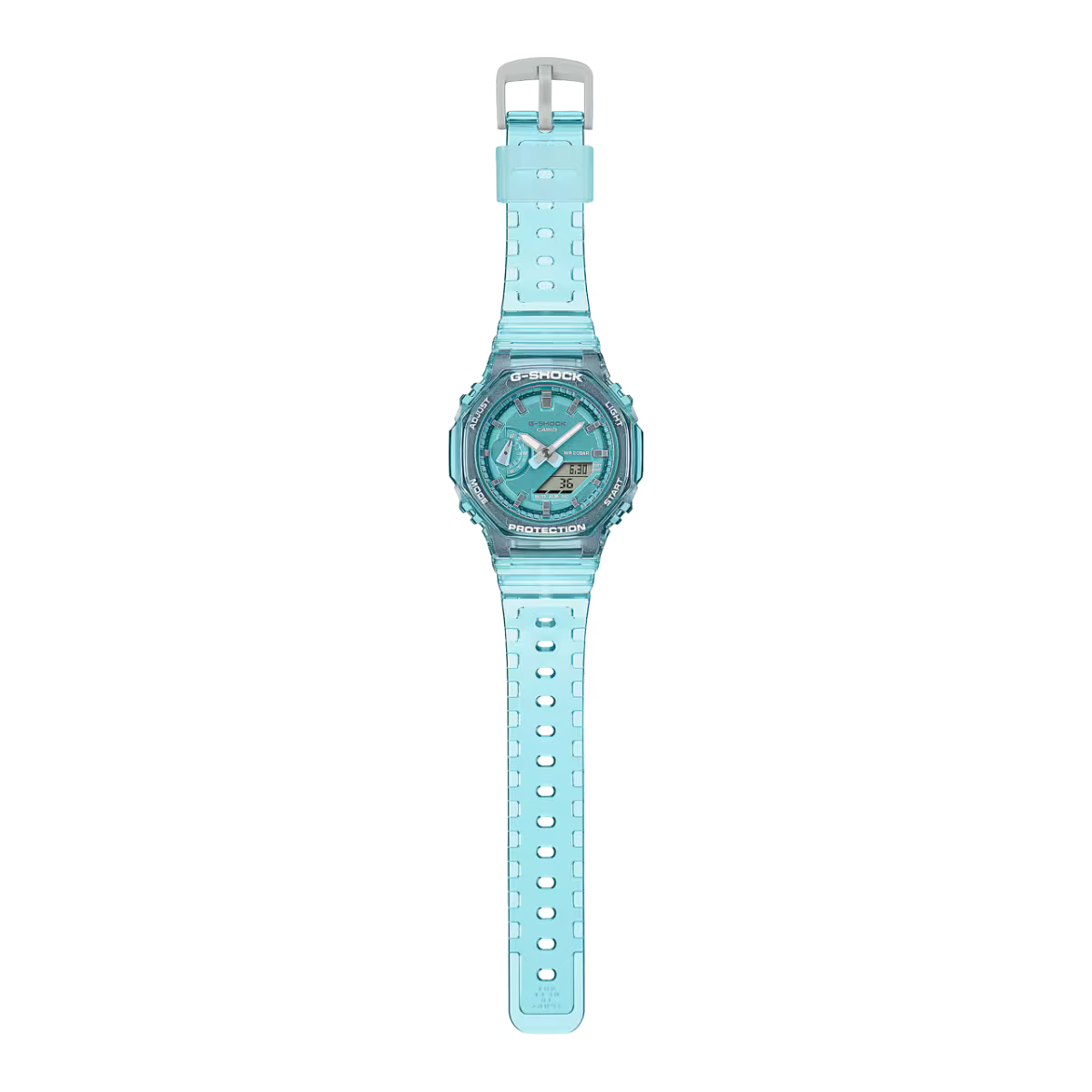 Casio G-SHOCK GMA-S2100SK-2ADR | Transparent Blue Digital-Analog Watch