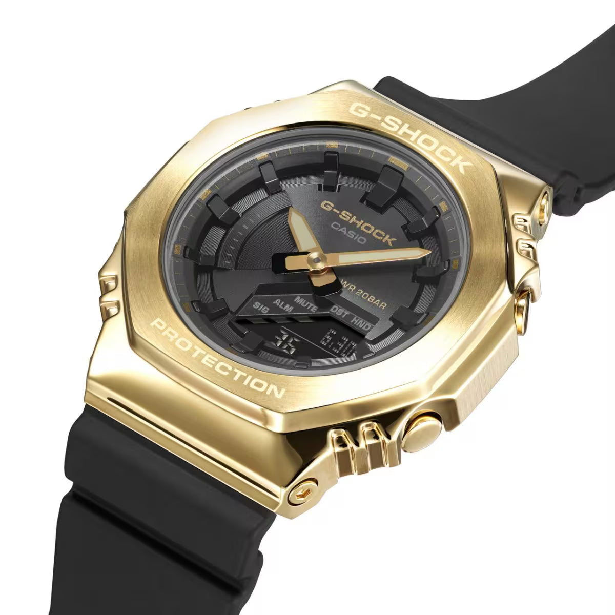 Casio G-SHOCK GM-S2100GB-1ADR Analog-Digital Women’s Watch – Black & Gold Edition