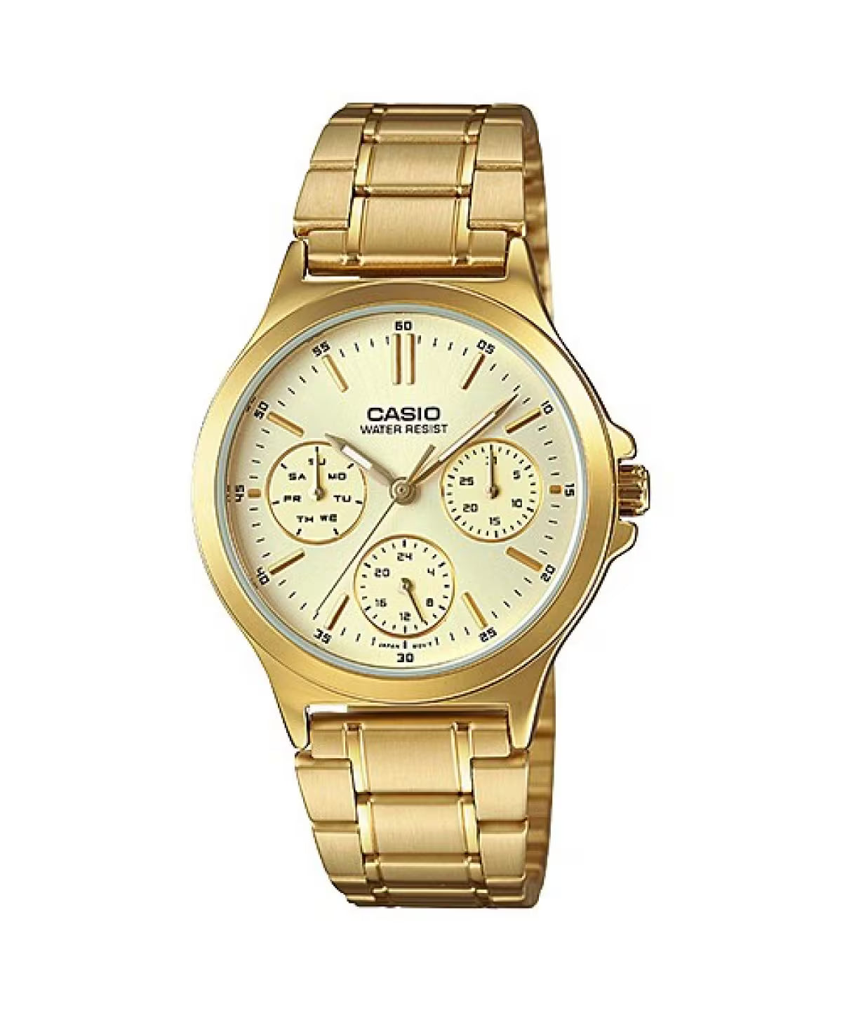 Casio MTP/LTP-V300G-9A Couple Watches – Gold Tone Stainless Steel Classic Set