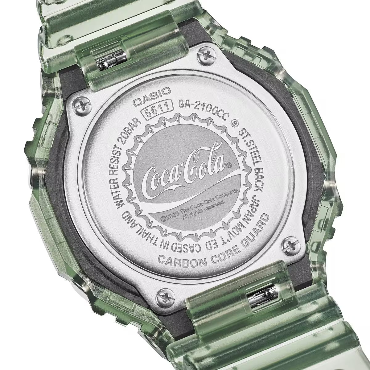 Casio G-Shock GA-2100CC-3ADR Coca-Cola Limited Edition Green CasiOak Watch