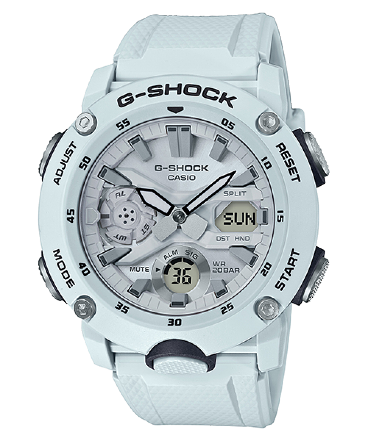 Casio G-SHOCK GA-2000S-7ADR – Carbon Core Guard Analog-Digital Watch