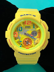 Casio Baby-G G-Shock BGA-190-9BDR Yellow Analog-Digital Women’s Watch