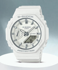 Casio G-SHOCK GMA-S2100-7ADR | Sleek White Digital-Analog Watch