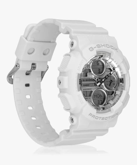 Casio G-SHOCK GMA-S140VA-7ADR | Sleek White & Grey Digital Watch