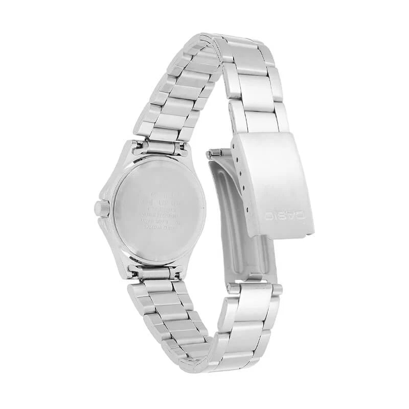 Casio MTP/LTP-1130A-7B Couple Watches – White Dial with Silver Stainless Steel Band