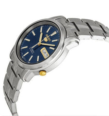 Seiko SNKL79K1 Automatic Men’s Watch – Stainless Steel, Blue Dial, Day-Date Display