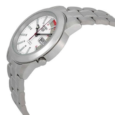 Seiko 5 SS Bracelet Red/White Men's Parallel Import
