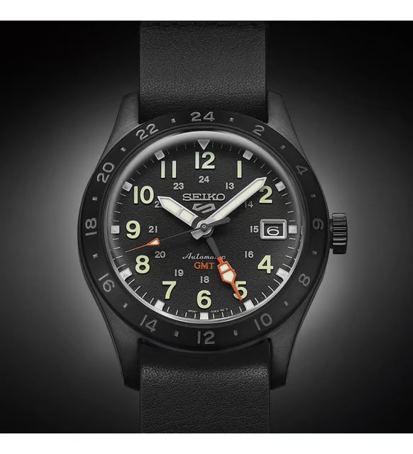 Seiko 5 Sports Field “Deception” SSK025K1 Mechanical GMT Watch – Black Dial