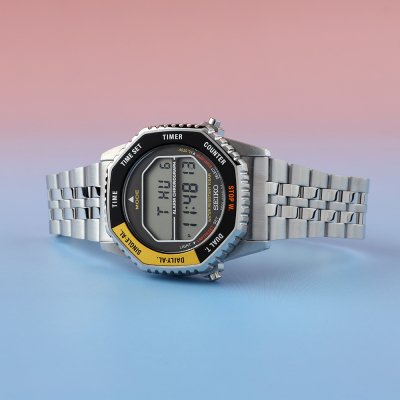 Seiko SMGG17P1 Rotocall Digital Watch – Retro‑Inspired Digital Chronograph in Stainless Steel