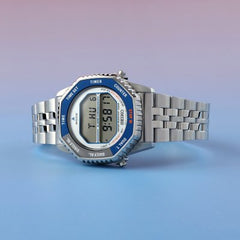 Seiko SMGG21P1 Rotocall Digital – Retro Digital Watch with Multifunction Bezel