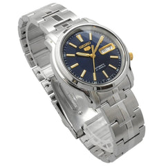 Seiko SNKL79K1 Automatic Men’s Watch – Stainless Steel, Blue Dial, Day-Date Display
