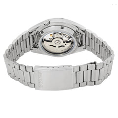 Seiko SNXF05K1 Automatic Men’s Watch – Stainless Steel, White Dial, Day-Date Classic