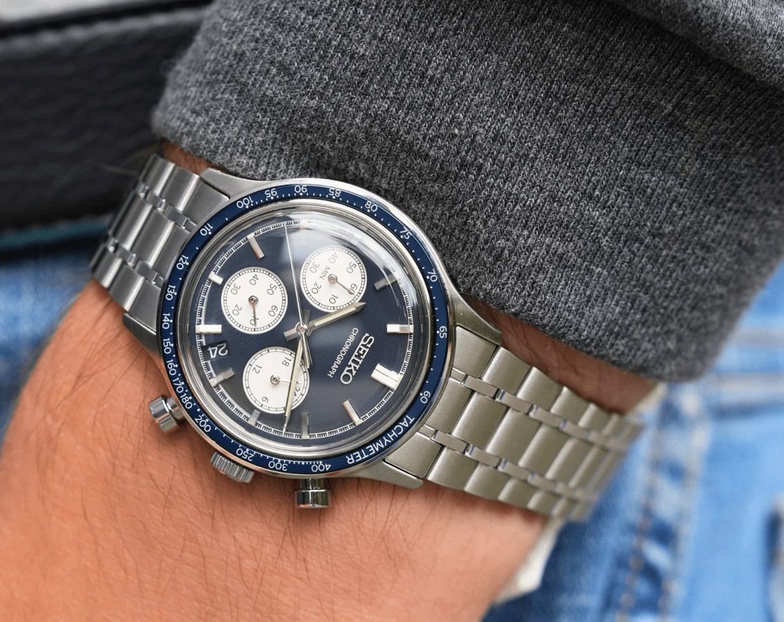 Seiko SSB477P1 Blue Chronograph Men's Watch