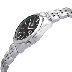 Seiko SNK375K1 Automatic Men’s Watch – Black Dial, Day-Date, Stainless Steel Bracelet