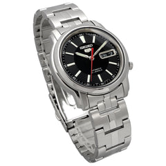 Seiko SNKL83K1 Automatic Men’s Watch – Stainless Steel, Black Dial, Day-Date Display