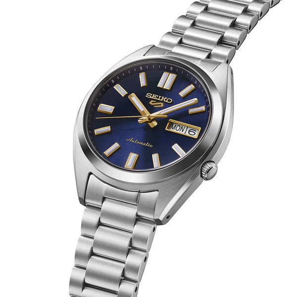 Seiko 5 Sports SRPL55K1 Automatic GMT Blue Dial Stainless Steel Watch